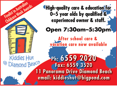 Kiddies Hut @ Diamond Beach - Melbourne Child Care 1